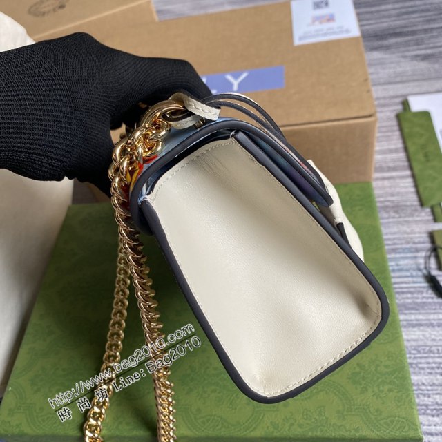 Gucci新款包包 古馳百搭款鏈條小斜挎包 Gucci經典方鎖包 409487  ydg3068